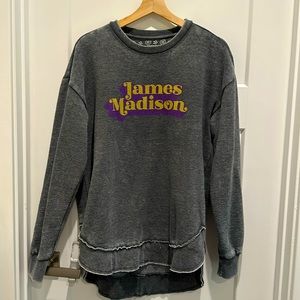 JMU Oversized Fleece lined Sweatshirt